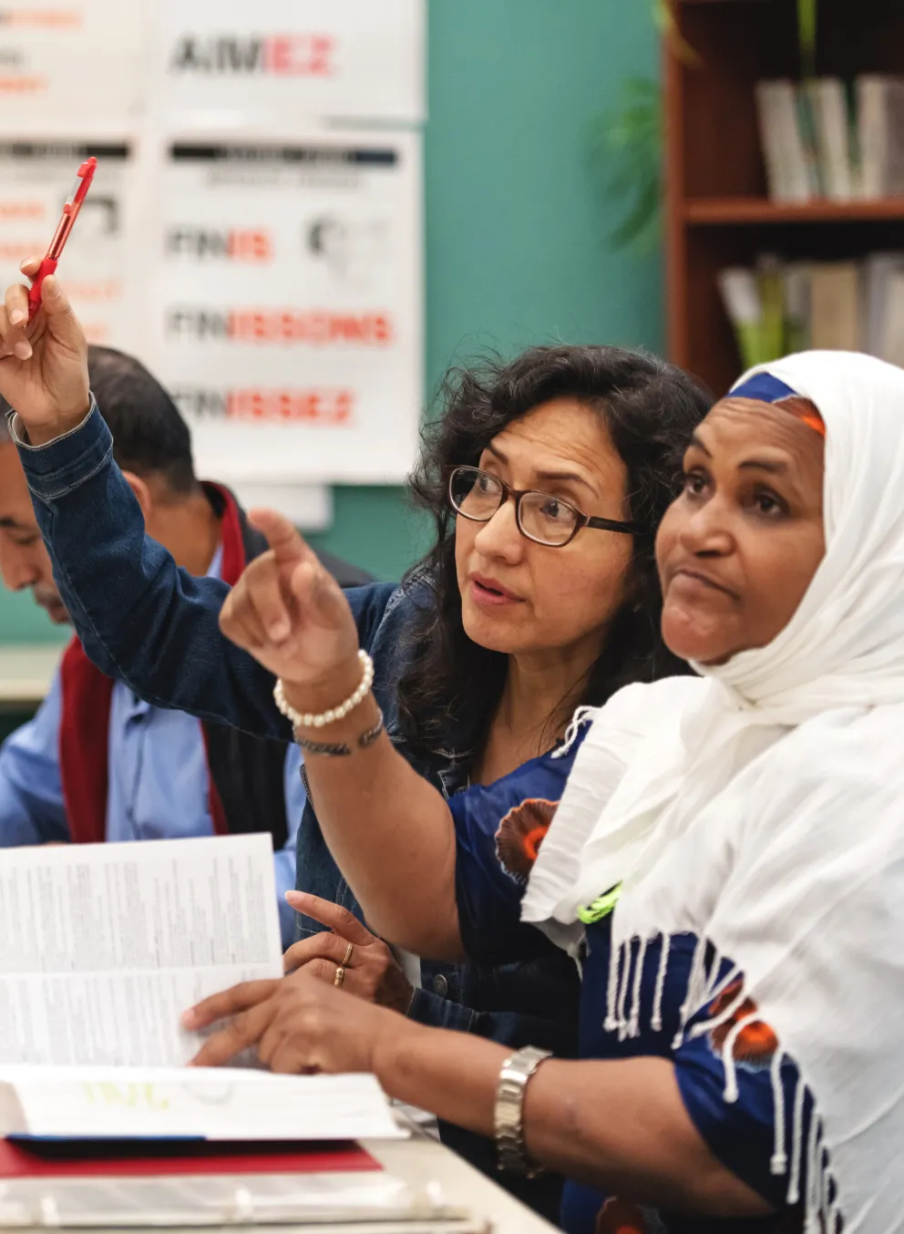 Adult Newcomers learning English