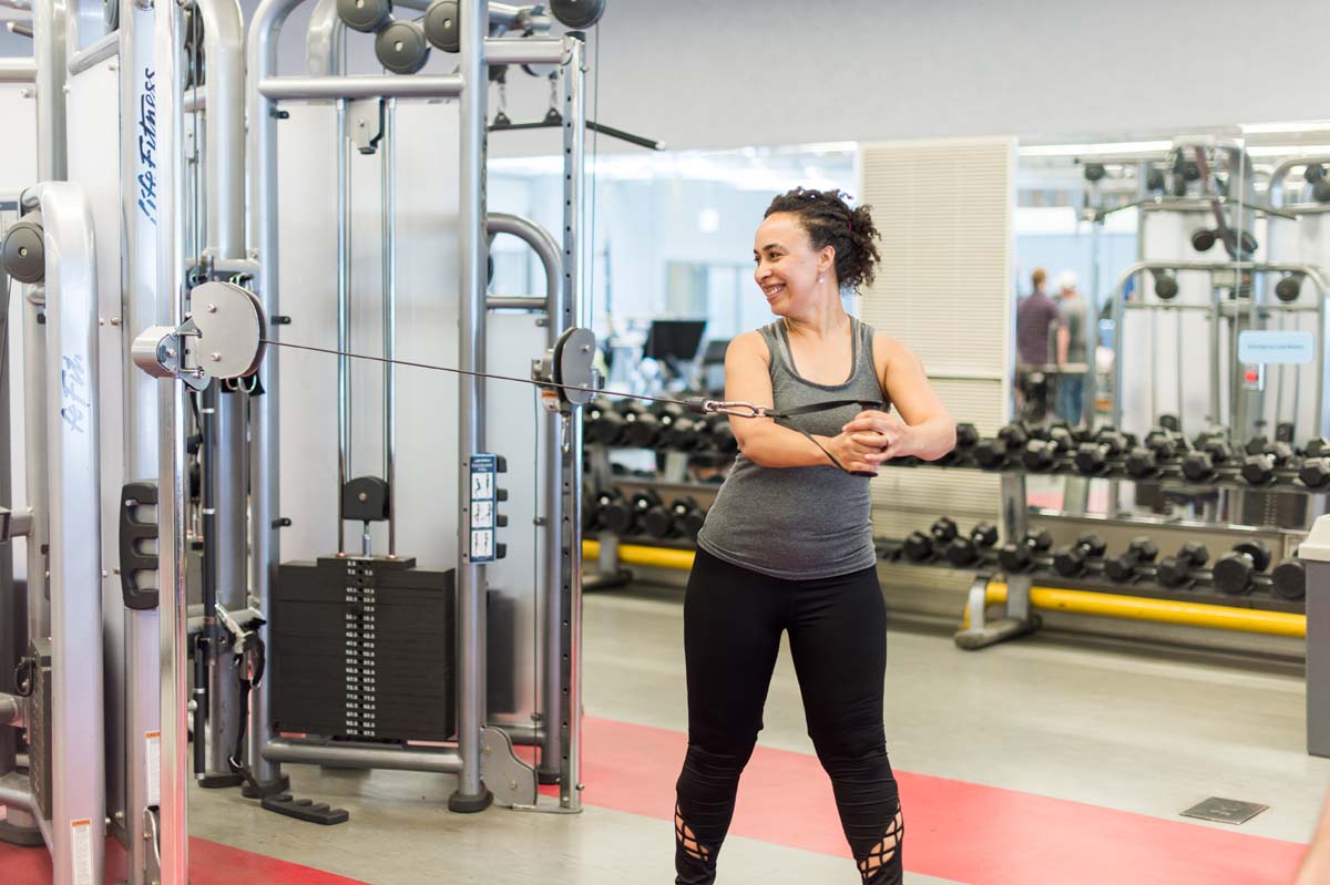 Woman Exercising
