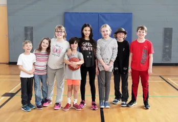 Group of Active Kids