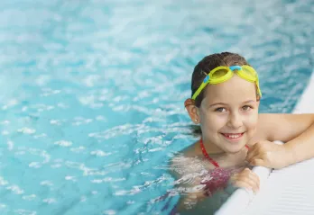 Girl swimming