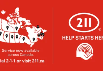 211 Help Starts Here. Service now available across Canada. Dial 2-1-1 or visit 211.ca