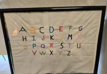 Embroidered Alphabet