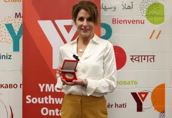Susan and her award