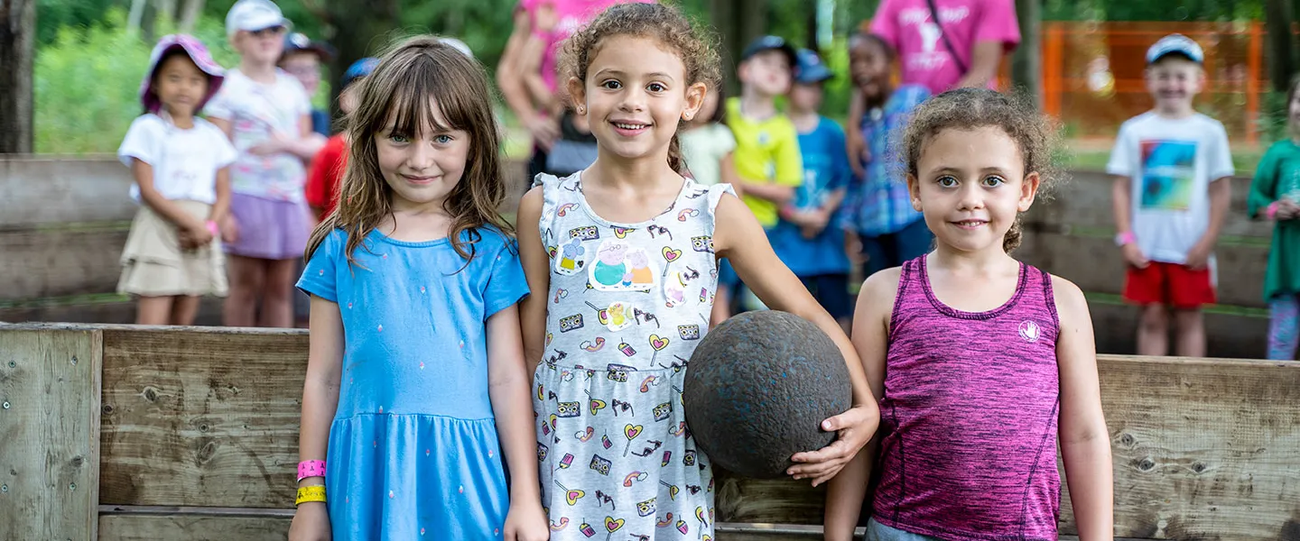 A group of children enjoying a day at camp.