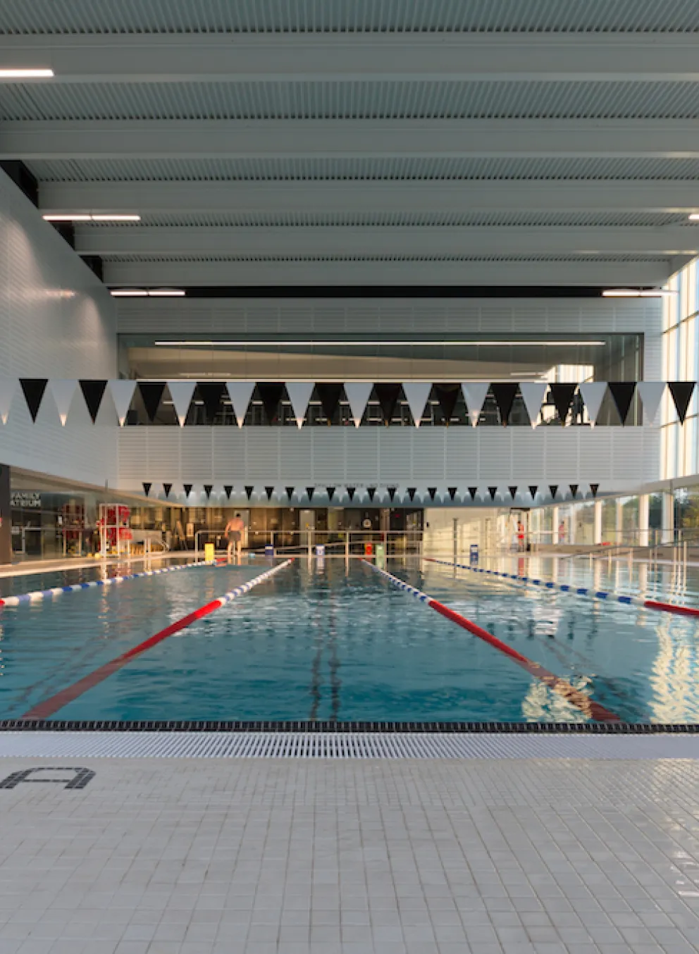 The Bostwick pool with swimming lanes.