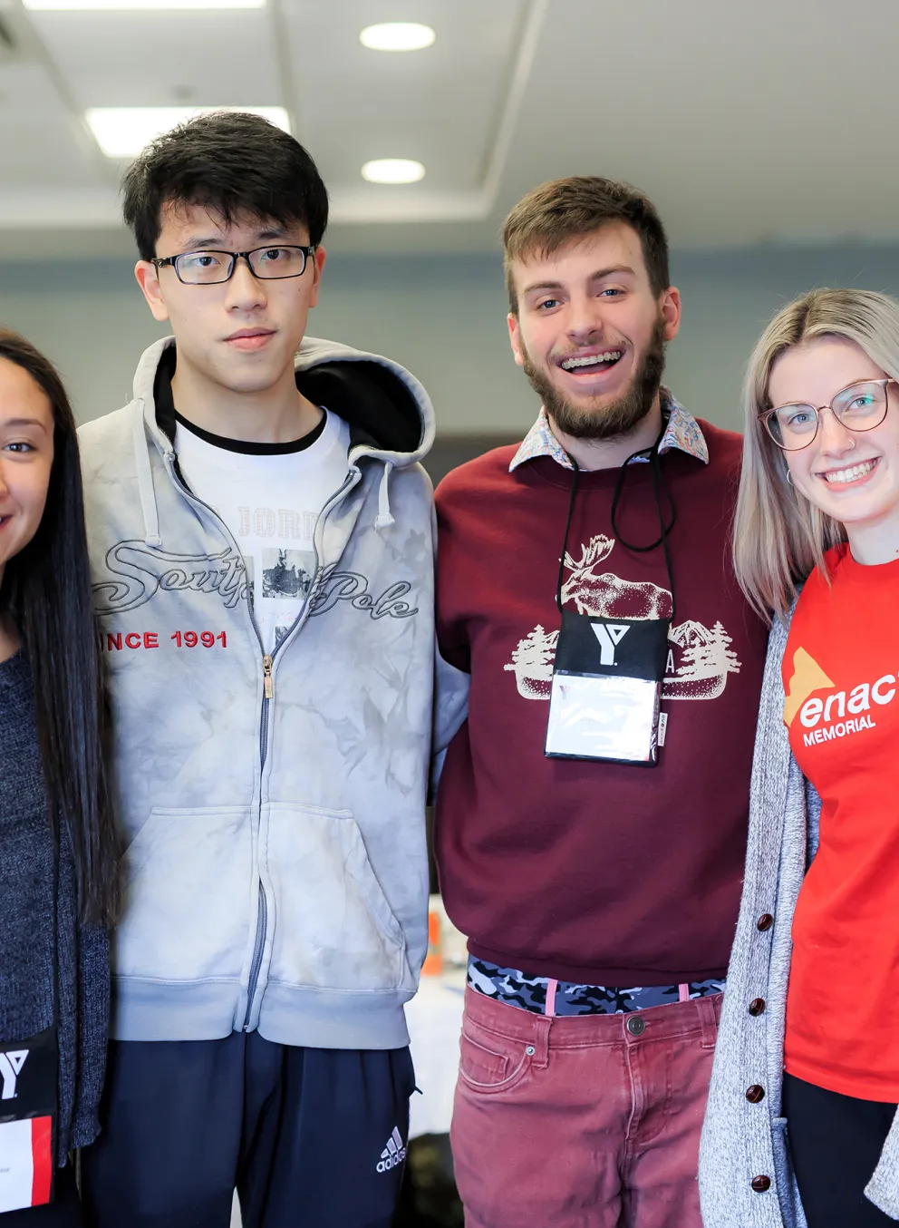 Group of youth smiling for a photo