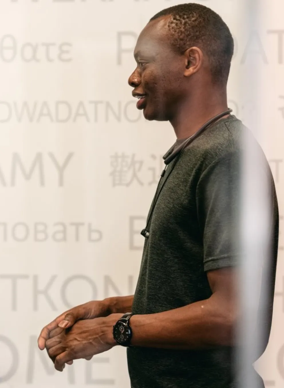 Man at the Y Newcomer Services