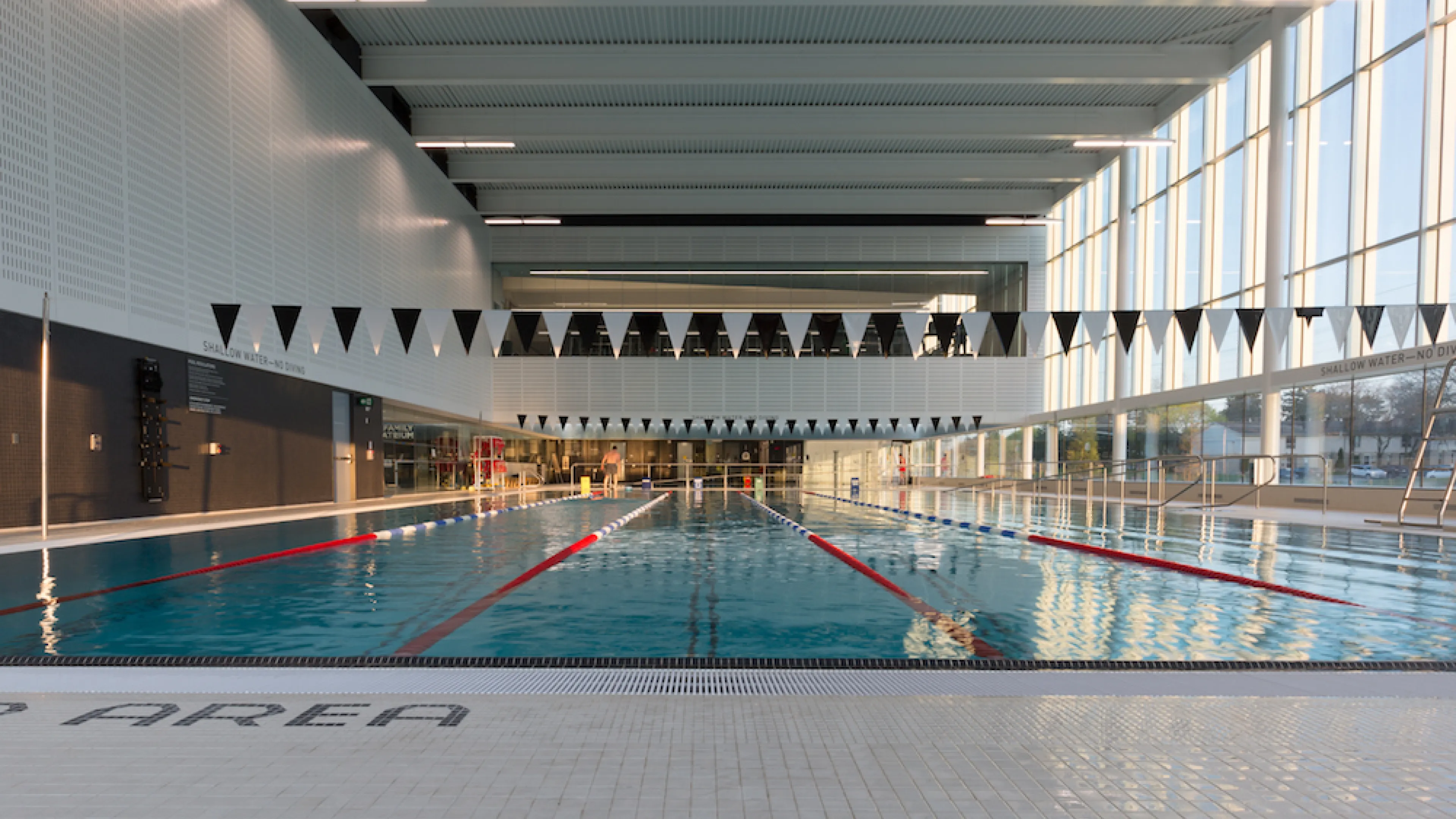 The Bostwick pool with swimming lanes.