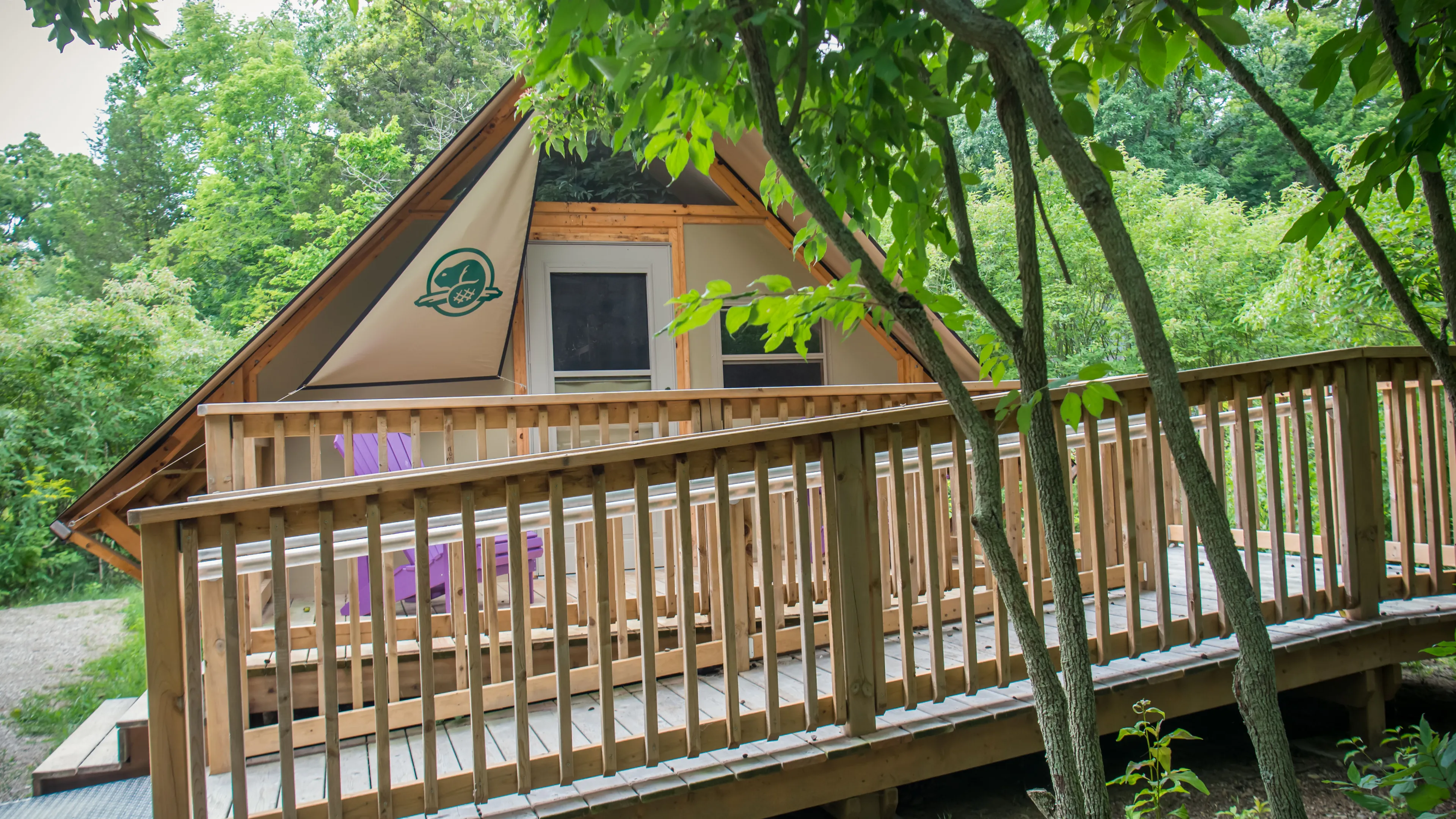 At Camp Henry, campers will sleep in a traditional oTENTik