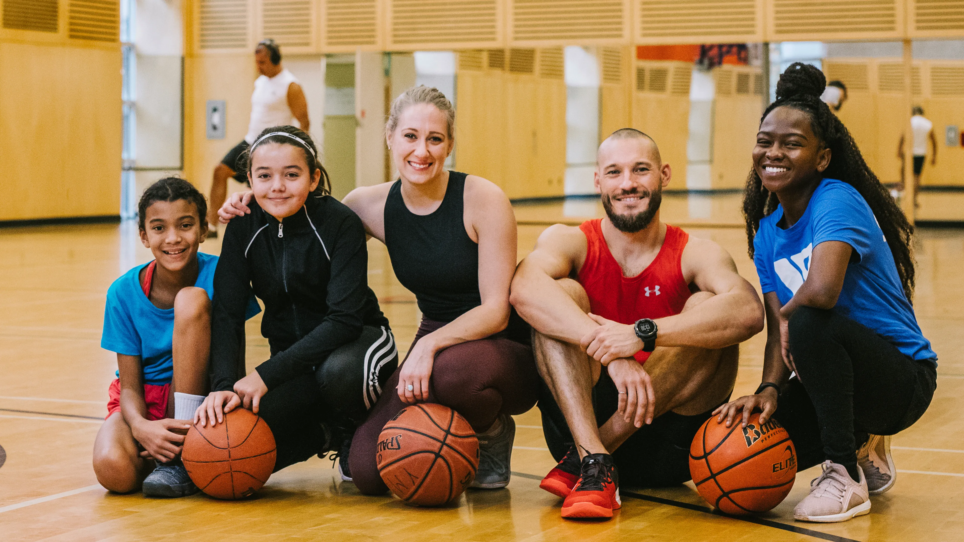 A group of YMCA members and staff - all ages and fitness levels