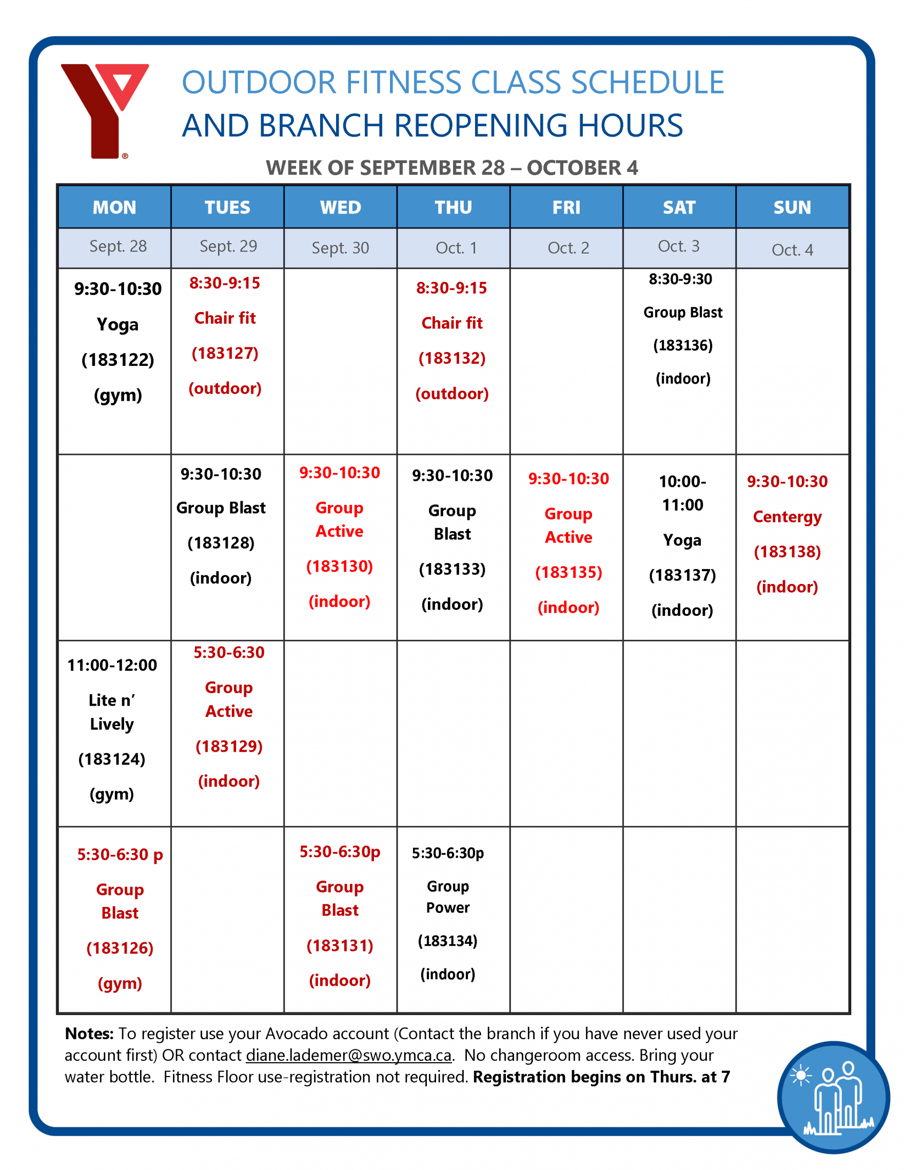PreOpening Activities YMCA SWO