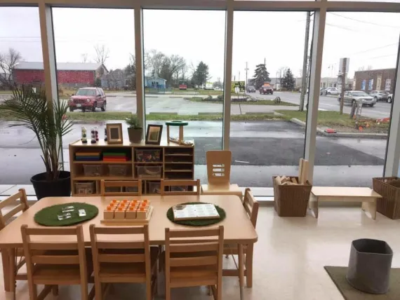 Eating area at the Lucan child care centre.