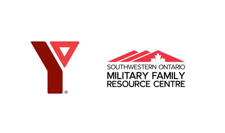 YMCA and Southwestern Ontario Military Family Resource Centre logos.