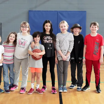 Group of Active Kids