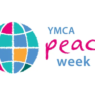 YMCA Peace Week logo with multi-coloured globe.