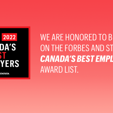 Forbes 2022 Canada's Best Employers - Powered by Statista. We are honoured to be included on the Forbes and Statista Canada's Best Employers award list.