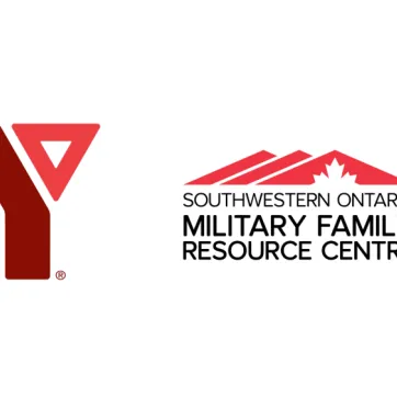 YMCA and Southwestern Ontario Military Family Resource Centre logos.