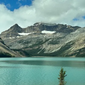 Mountains and lake