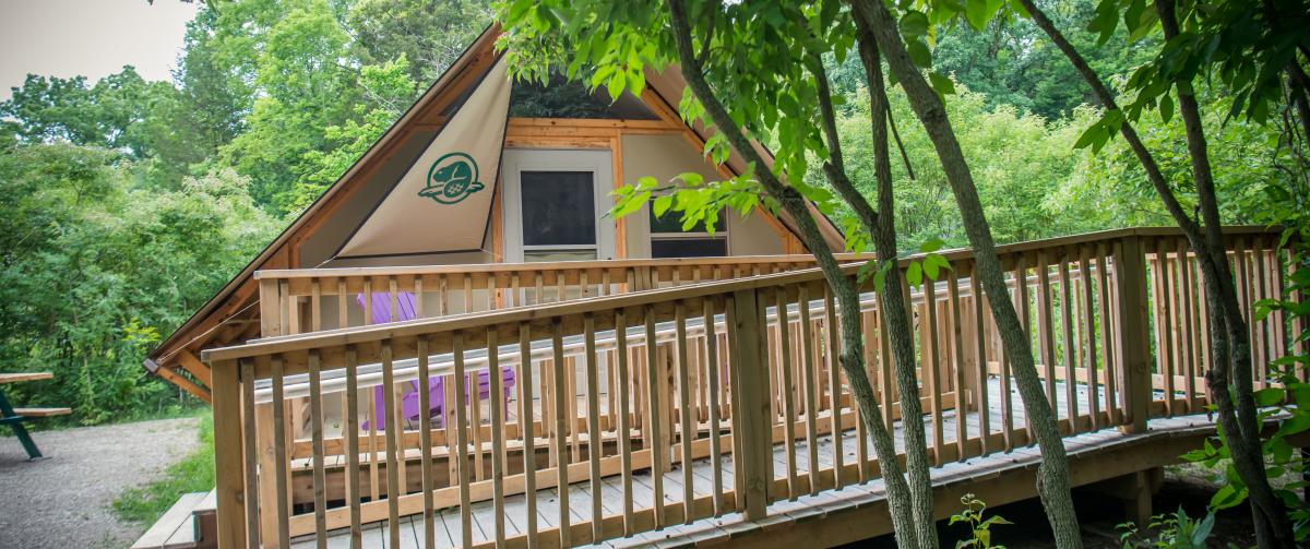 At Camp Henry, campers will sleep in a traditional oTENTik