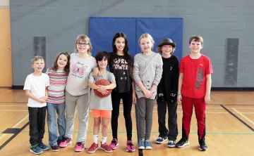 Group of Active Kids