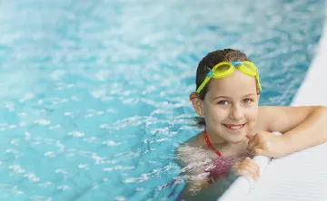 Girl swimming