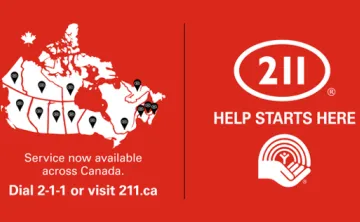 211 Help Starts Here. Service now available across Canada. Dial 2-1-1 or visit 211.ca
