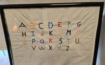 Embroidered Alphabet