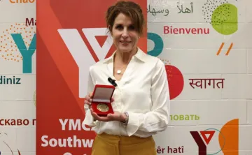 Susan and her award
